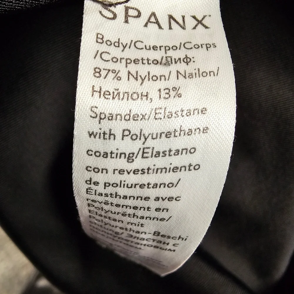 Spanx Faux Leather Leggings Womens Small Black High Waisted Shimmer 20241R